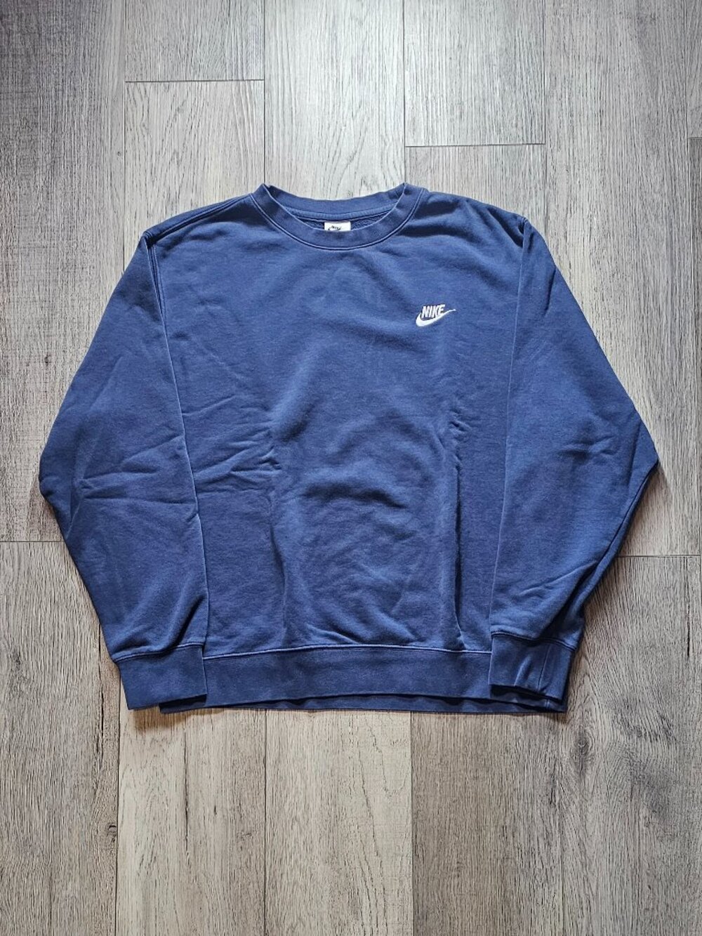 Nike Sportswear Club Fleece Men´s Crewneck Sweatshirt Midnight Navy Blue Size L
